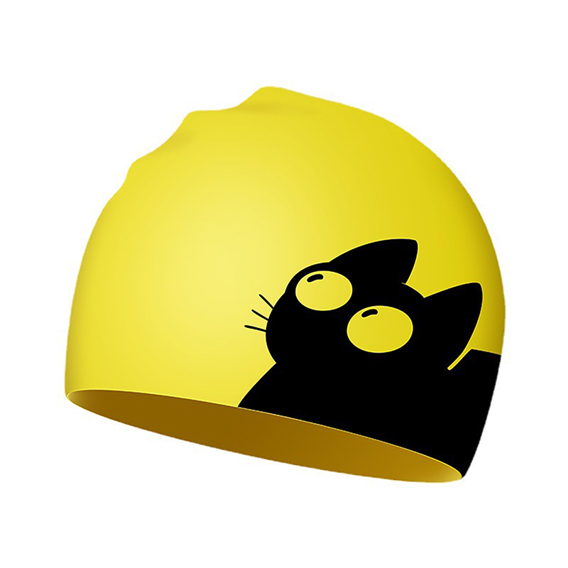 Cute Cat Swimming Cap For Long - огляд і ціна Aquatic Sports Cap